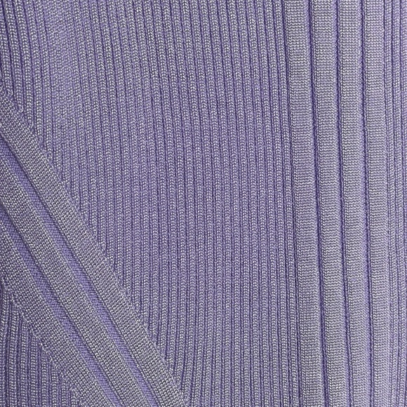 WHBM White House Black Market Fitted Ribbed Tank Top Lavender Small NWT Stretchy - Picture 4 of 9